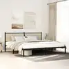 Image de Cadre De Lit En Métal Sans Matelas Chêne Sonoma 200x200 Cm Vidaxl