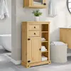Image de Armoire De Salle De Bain Corona 70x33x110 Cm Bois De Pin Massif Vidaxl