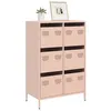 Image de vidaXL Buffet haut rose 68x39x1015 cm acier 851221