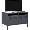 Image de Meuble Tv Anthracite 68x39x43,5 Cm Acier Laminé À Froid Vidaxl