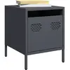 Image de Tables De Chevet 2 Pcs Anthracite 35x39x43,5 Cm Acier Vidaxl