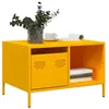 Image de vidaXL Table basse jaune moutarde 685x50x435 cm acier laminé à froid 851283