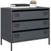 Image de Buffet Anthracite 68x39x58,5 Cm Acier Laminé À Froid Vidaxl