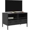 Image de Meuble Tv Noir 68x39x43,5 Cm Acier Laminé À Froid Vidaxl