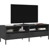 Image de Meuble Tv Noir 135x39x43,5 Cm Acier Laminé À Froid Vidaxl