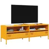 Image de Meuble Tv Jaune Moutarde 135x39x43,5 Cm Acier Laminé À Froid Vidaxl