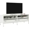 Image de Meuble Tv Blanc 135x39x43,5 Cm Acier Laminé À Froid Vidaxl