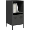 Image de vidaXL Buffet noir 35x39x735 cm acier laminé à froid 851352