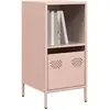 Image de Buffet Rose 35x39x73,5 Cm Acier Laminé À Froid Vidaxl