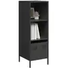 Image de Buffet Haut Noir 35x39x103,5 Cm Acier Vidaxl