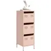 Image de Buffet Haut Rose 39x35x103,5 Cm Acier Vidaxl