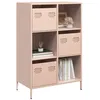 Image de vidaXL Buffet haut rose 68x39x1035 cm acier 851407