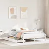 Image de vidaXL Cadre de lit sans matelas blanc 135x190 cm bois de pin massif 3301427