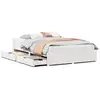 Image de Vidaxl cadre de lit sans matelas blanc 140x190 cm bois de pin massif