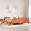 Image de Cadre De Lit Sans Matelas Cire Marron 180x200cm Bois Pin Massif Vidaxl