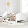 Image de vidaXL Cadre de lit sans matelas blanc 90x190 cm bois de pin massif 3301810