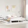 Image de Cadre De Lit Avec Tiroirs Sans Matelas Blanc 180x200 Cm Vidaxl