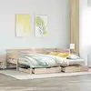 Image de Lit De Jour Avec Gigogne Et Tiroirs Sans Matelas 90x190 Cm Vidaxl