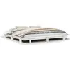 Image de Cadre De Lit Sans Matelas Blanc 200x200 Cm Bois Massif De Pin Vidaxl
