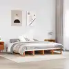 Image de Cadre De Lit Sans Matelas Cire Marron 180x200cm Bois Pin Massif Vidaxl