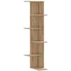Image de Vidaxl étagère d'angle murale chêne artisanal bois d'ingénierie