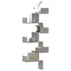 Image de Étagère Murale D'angle Gris Béton 45x45x147cm Bois D'ingénierie Vidaxl