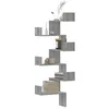 Image de vidaXL Étagère dangle murale sonoma gris 45x45x147cm bois ingénierie étagère dangle étagère suspendue étagère murale 852641