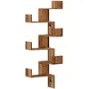 Image de Étagère D'angle Murale Vieux Bois 45x45x147cm Bois D'ingénierie Vidaxl
