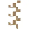 Image de Vidaxl étagère d'angle murale chêne artisanal bois d'ingénierie