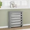 Image de Cache-radiateur Sonoma Gris 78x20x82 Cm Bois D'ingénierie Vidaxl