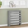 Image de vidaXL Cache-radiateur sonoma gris 78x20x82 cm bois dingénierie bouchon de radiateur cache-radiateur haut radiateur à 852686
