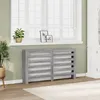 Image de vidaXL Cache-radiateur sonoma gris 149x20x82 cm bois dingénierie bouchon de radiateur cache-radiateur haut radiateur à 852704