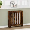 Image de Cache radiateur chêne fumé 78x20x82 cm bois d ingénierie