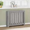 Image de vidaXL Cache-radiateur sonoma gris 104x20x82 cm bois dingénierie bouchon de radiateur cache-radiateur haut radiateur à 852740