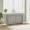 Image de Cache-radiateur Sonoma Gris 149x20x82 Cm Bois D'ingénierie Vidaxl