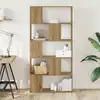 Image de Bibliothèque 5 Niveaux Chêne Artisanal Bois Ingénierie Vidaxl