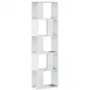 Image de Vidaxl bibliothèque 5 niveaux blanc 45x23,5x162,5 cm bois d'ingénierie