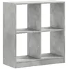 Image de Bibliothèque Gris Béton 68,5x32x75 Cm Bois D'ingénierie Vidaxl