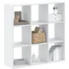 Image de Bibliothèque Blanc 102x32x102 Cm Bois D'ingénierie Vidaxl