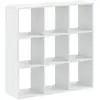 Image de Vidaxl bibliothèque blanc 102x32x102 cm bois d'ingénierie
