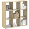 Image de Bibliothèque Chêne Sonoma 102x32x102 Cm Bois D'ingénierie Vidaxl