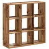 Image de Vidaxl bibliothèque vieux bois 102x32x102 cm bois d'ingénierie