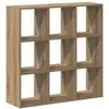 Image de Vidaxl bibliothèque chêne artisanal 102x32x102 cm bois d'ingénierie