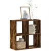 Image de Bibliothèque Chêne Fumé 68,5x32x68,5 Cm Bois D'ingénierie Vidaxl
