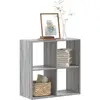 Image de Bibliothèque Sonoma Gris 68,5x32x68,5 Cm Bois D'ingénierie Vidaxl