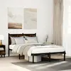 Image de Cadre De Lit En Métal Sans Matelas Chêne Fumé 120x190 Cm Vidaxl