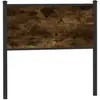 Image de Tête De Lit De Remplacement Chêne Fumé 90 Cm Bois D'ingénierie Et Acier Vidaxl
