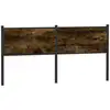 Image de Vidaxl tête de lit de remplacement chêne fumé 160 cm bois d'ingénierie et acier