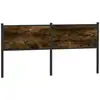 Image de Vidaxl tête de lit de remplacement chêne fumé 180 cm bois d'ingénierie et acier