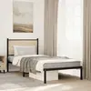 Image de Cadre De Lit En Métal Sans Matelas Chêne Sonoma 90x190 Cm Vidaxl